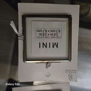 Studio Decor Mini Frame with Gold Trim